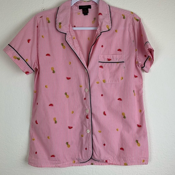J. Crew Other - J.Crew | Tipped Pajama Shirt Fruit Salad
